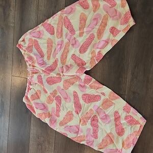 Cacique Pink and Cream Patterned Women's PJ Pants 26/28